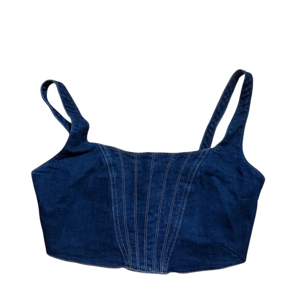 Banana Republic Dark Denim Crop Top